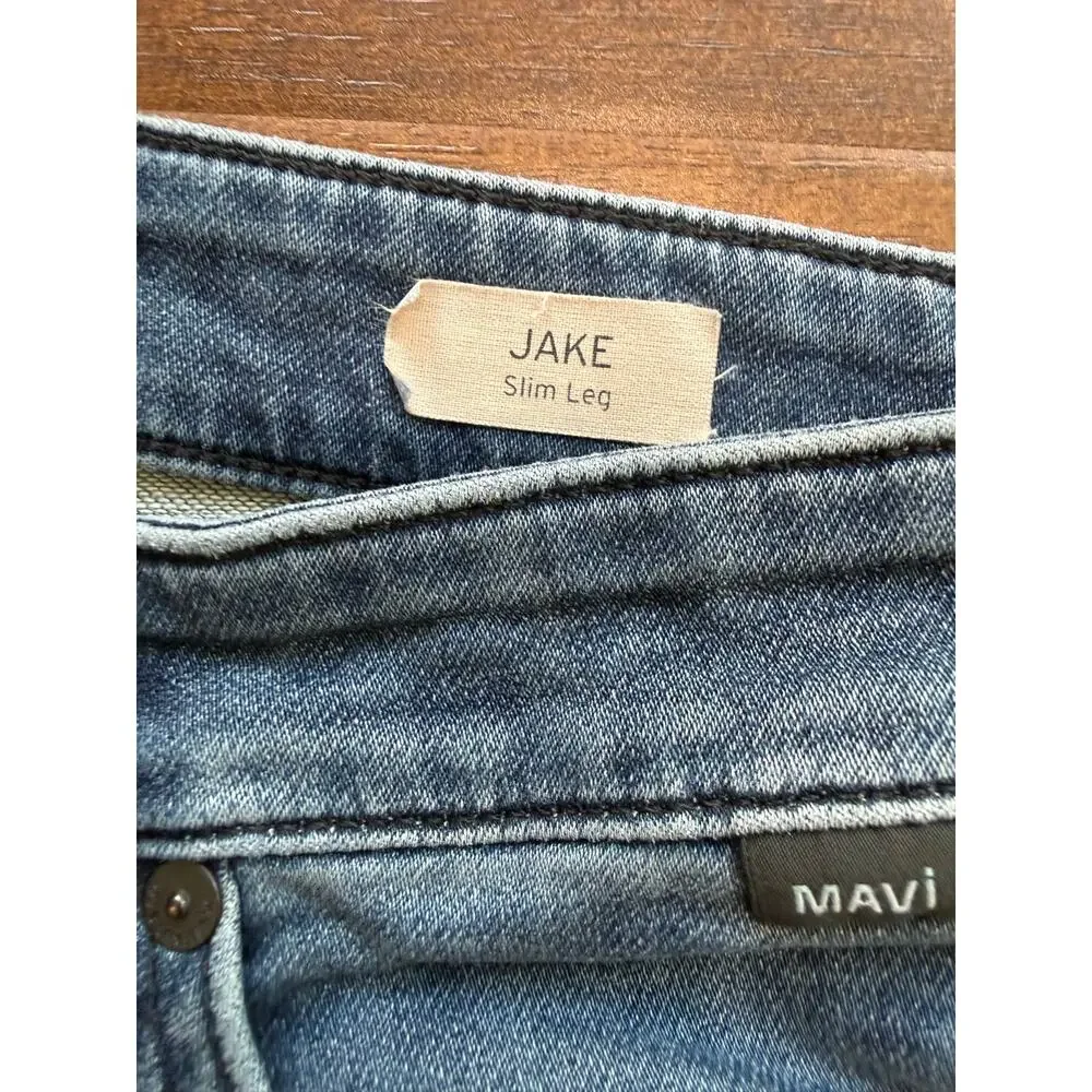 Mavi Jake Slim Leg Athletic Denim Jeans Men’s 35x30 Medium Wash Stretch Preppy